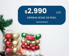 Esferas 4cmx 24 Pzas