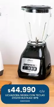 Oster - Licuadora Negra Con Teclas 2112119