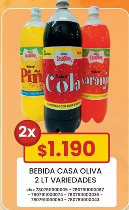 Cola Cao - Bebida Casa Oliva 2 Lt