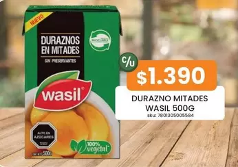 Wasil - Durazno Mitades