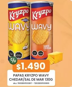 Kryzpo - Papas Kray2po Wavy Chedar/sal De Mar 130g