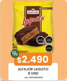Alfajor Laguito 8 Und
