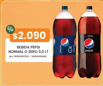 Pepsi - Bebida Normal O Zero 3.0 Lt