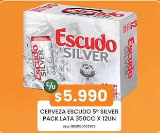 Escudo - Cerveza 5° Silver