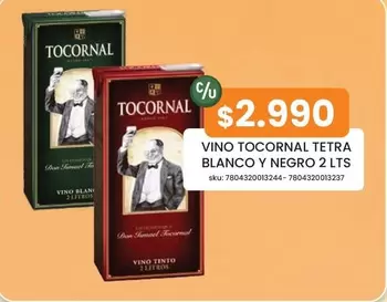 Tocornal - Vino  Tetra Blanco Y Negro