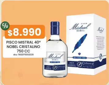 Mistral - Pisco Cristalino