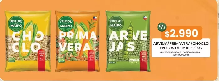 Frutos del Maipo - Arveja/primavera/ Choclo Frutos Del Maíp