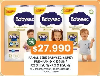 Babysec - Pañal Bebé Super Premium