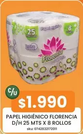 Florencia - Papel Higienico