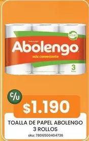 Abolengo - Toalla De Papel  3 Rollos