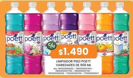 Poett - Limpiador Piso Variedad