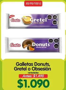 Costa - Galletas Donuts, Gretel O Obsesion