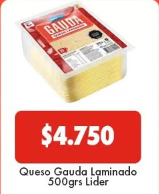 Lider - Queso Gauda Laminado