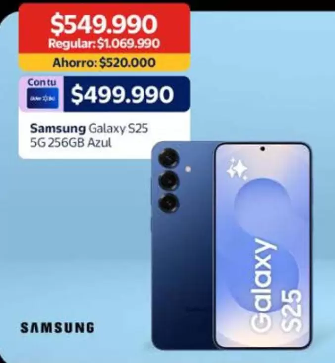 Samsung - Galaxy S25 5G 256GB Azul