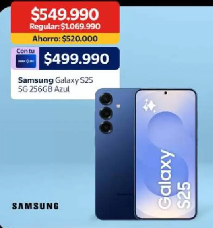 Samsung - Galaxy S25 5G 256GB Azul