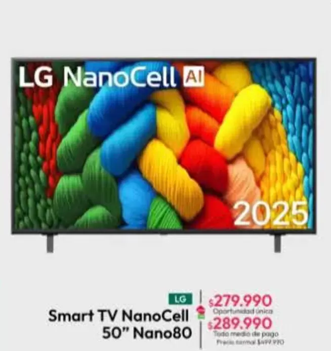 LG - Smart Tv NanoCell 50" Nano80