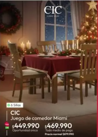 Cic - Juego De Comedor Miami