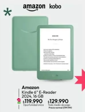 Kindle -  6" E-Reader 2024, 16 Gb