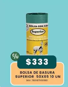 Superior - Bolsa De Basura  50X6510 Un