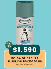 Superior - Bolsa De Basura 80x11010 Un
