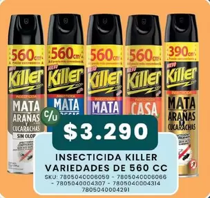 Killer - Insecticida Variedades