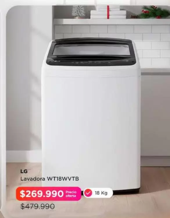 LG - Lavadora Wt18wvtb