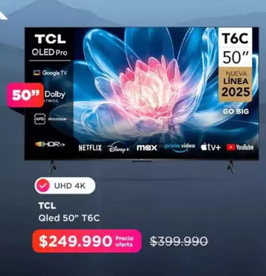 TCL - Qled 50" T6c