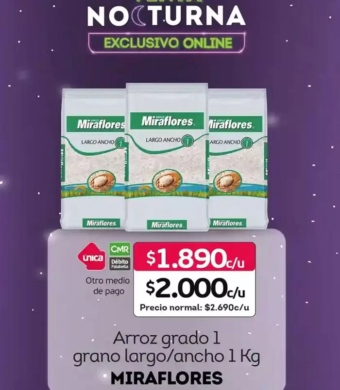 Miraflores - Arroz Grado 1 grano Largo