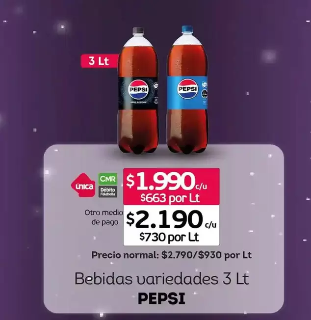 Pepsi - Bebidas Variedades 3 Lt