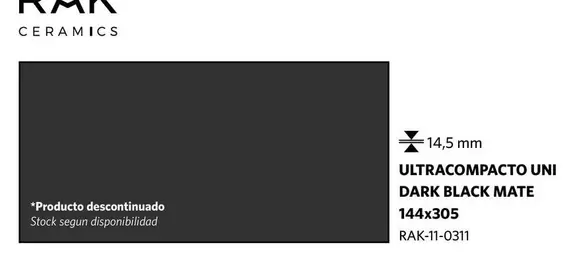 Ultracompact Uni Dark Black Mate