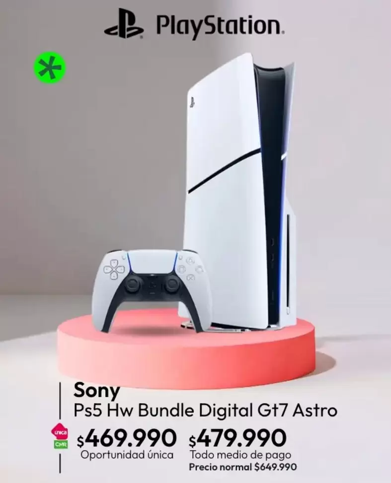 SONY - Ps5 Hw Bundle Digital Gt7 Astro