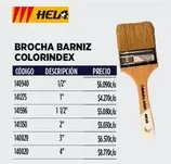 Hela - Brocha Barniz Colorindex