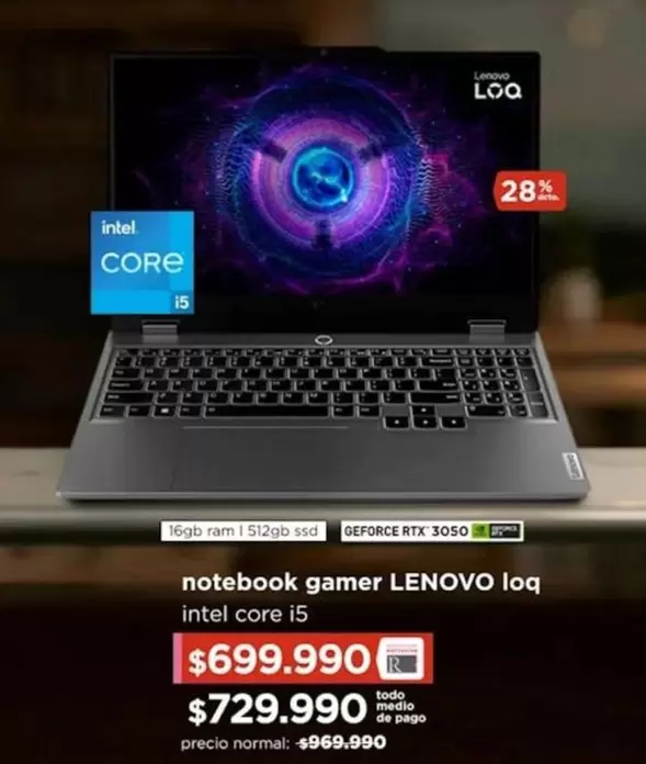 Lenovo - Notebook Gamer Loq