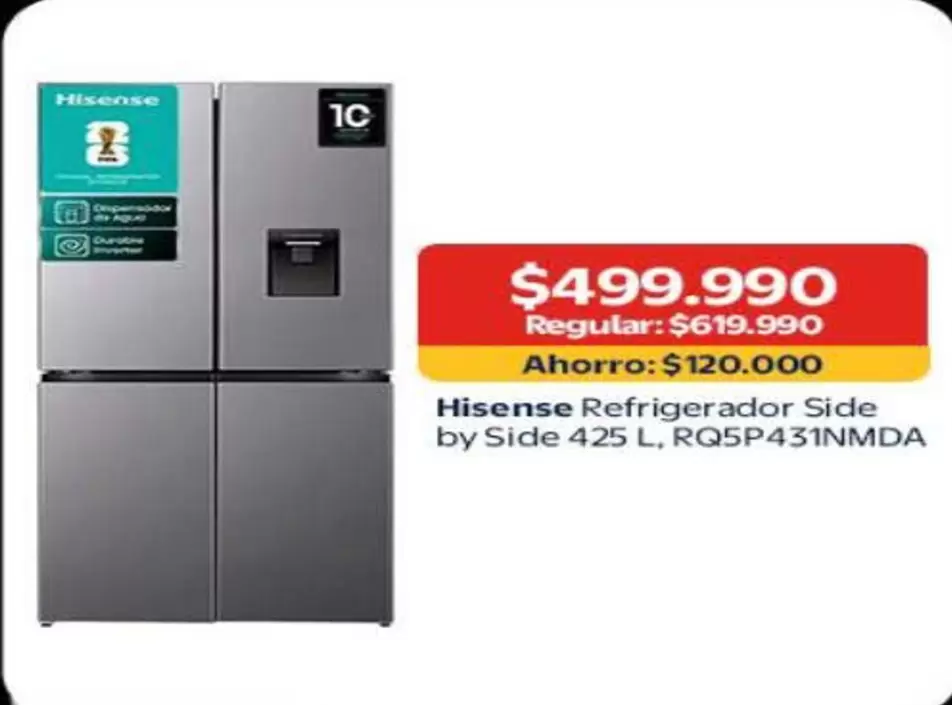 Hisense - Refrigerador Side By Side