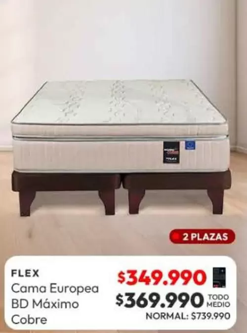 Flex - Cama Europea Bd Máximo Cobre