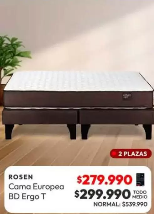 Rosen - Cama Europea Bd Ergo T