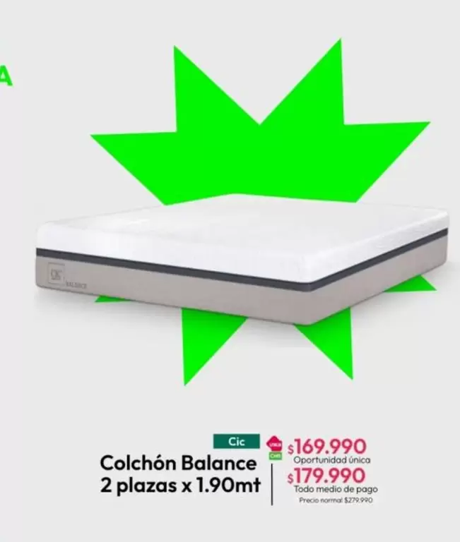Cic - Colchón Balance 2 Plazas