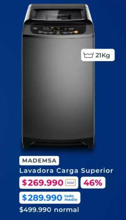 Mademsa - Lavadora Carga Superior