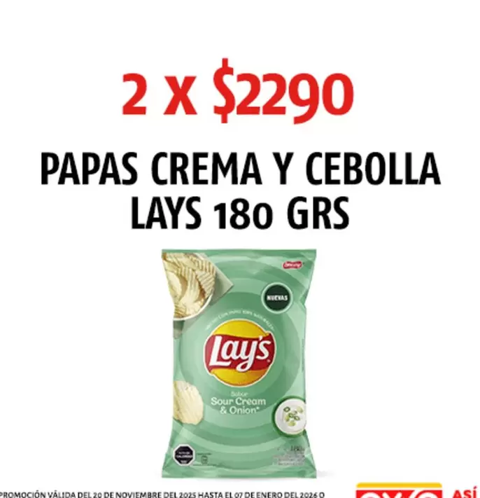 Lay's - Papas Crema Y Cebolla