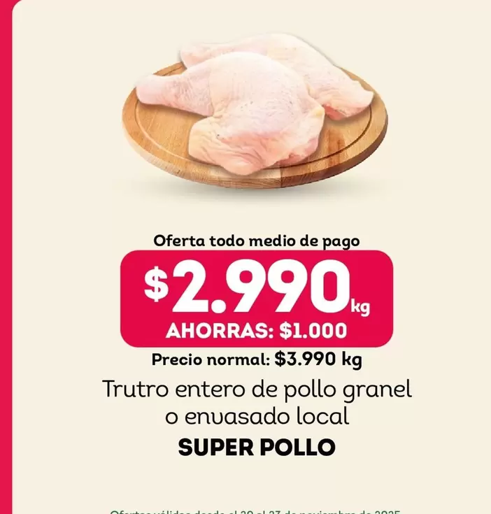 Súper Pollo - Trutro Entero De Pollo Granel O Envasado Local