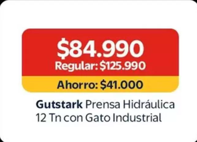 Gato   - Gutstark Prensa Hidráulica 12 Tn Con Gato Industrial