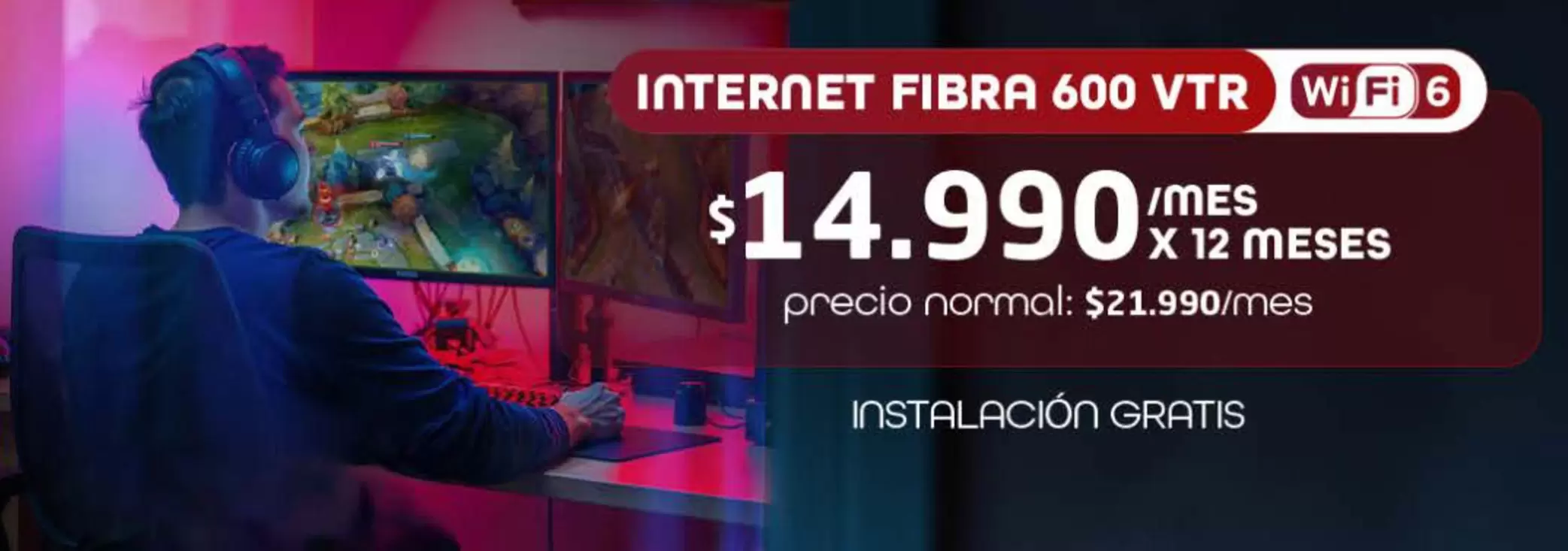 Internet Fibra 600 Vtr