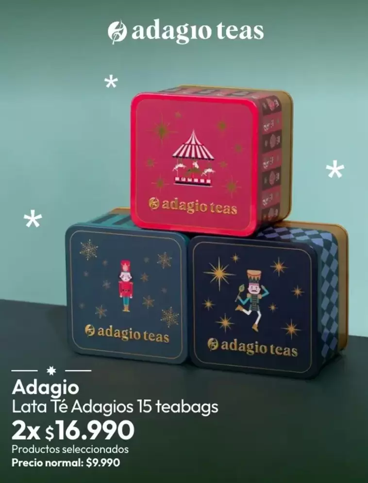 Lata Té Adagios 15 Teabags