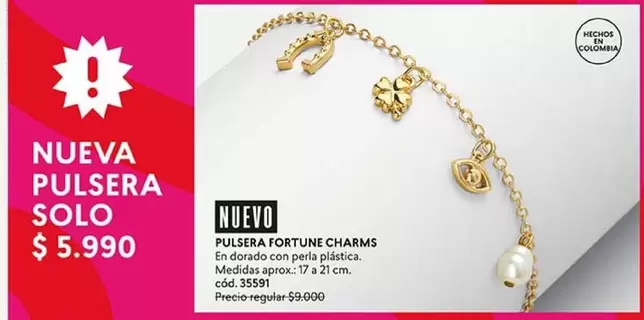 Perla - Pulsera Fortune Charms