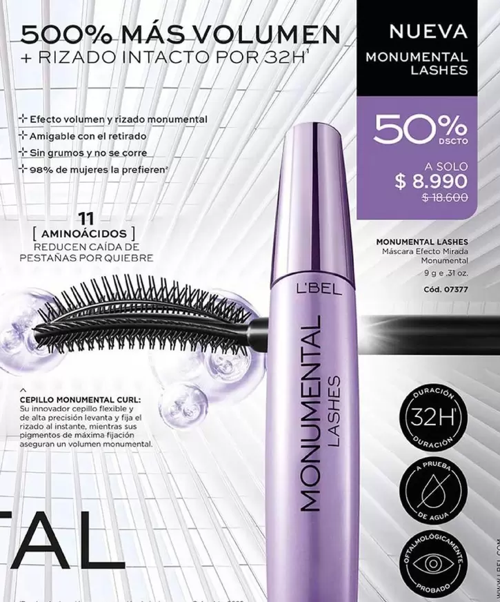 L'Oréal - 500% Masvolumen + Rizado Intcto For 32H