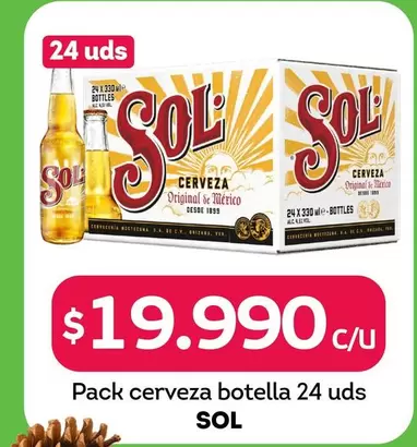 Sol - Pack Cerveza Botella 24 Uds