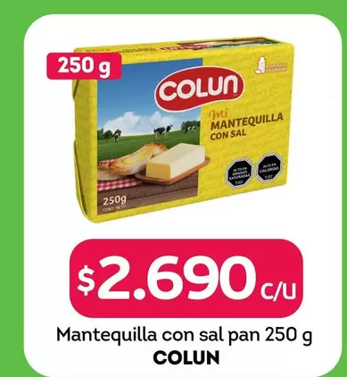 Colun - Mantequilla Con Sal Pan