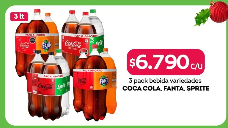 Coca Cola - 3 Pack Bebidas Variedades