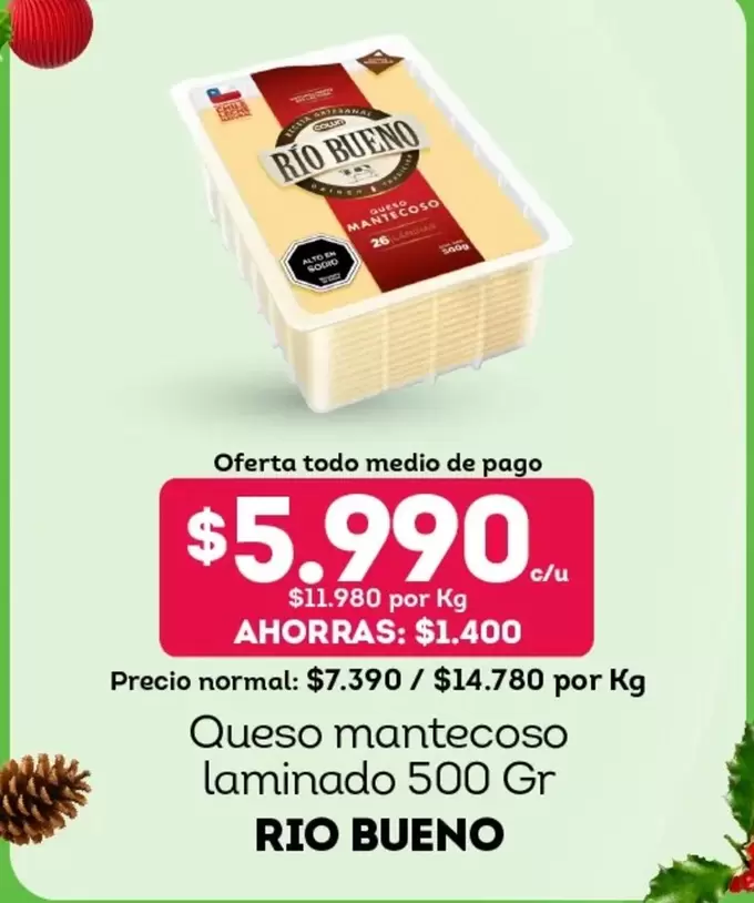 Rio Bueno - Queso Mantecoso Laminado