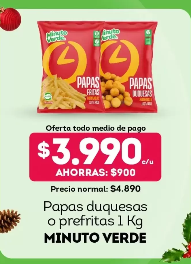 Minuto Verde - Papas Duquesas O Prefritas